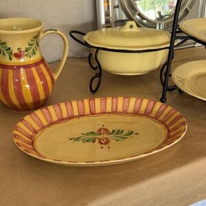 Southern Living Gail Pittman Pottery Platter Sienna collection